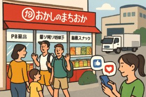 「おかしのまちおか」上場! まちおか 300x200