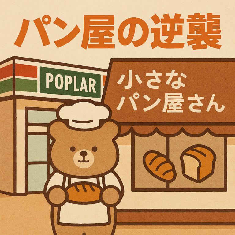 ポプラの『小さなパン屋さん』はいかにしてコンビニ寡占市場で非対称戦を挑むのか Copilot 20250921 093409 768x768