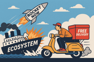 フードデリバリー「ロケットナウ」は市場を破壊するのか? Copilot 20251028 213140 300x200